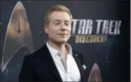  ?? PHOTO BY CHRIS PIZZELLO — INVISION — ASSOCIATED PRESS FILE ?? In this file photo, Anthony Rapp, cast member in “Star Trek: Discovery,” poses at the premiere of the new television series in Los Angeles.