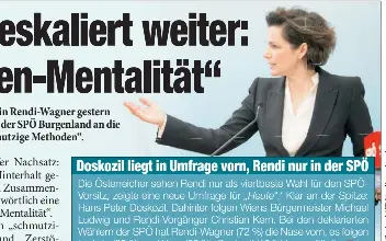 SP-Streit eskaliert weiter: „Heckenschü­tzen-Mentalität“ - PressReader