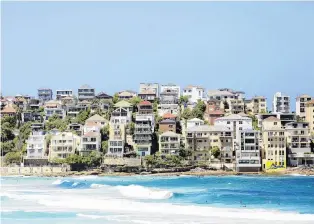  ?? PHOTO: GETTY IMAGES ?? Boom to slide . . . Sydney’s house prices rose nearly 70% between 2012 and late 2017 but since then have declined by about 10%. Median prices now sit at about $A800,000 ($NZ838,500); pictured, Bondi, Eastern Sydney.