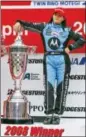  ?? SHUJI KAJIYAMA — THE ASSOCIATED PRESS FILE ?? In this file photo, American Danica Patrick, of Andretti Green Racing, poses alongside the trophy on the podium after winning the IndyCar auto race at Twin Ring Motegi in Motegi, Japan. Patrick announced plans Friday to run just 2 races in 2018, the...