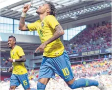  ?? FOTO: DPA ?? Neymar will mit Brasilien in der Gruppe E ganz nach oben.