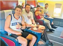  ?? ?? Beauden Barrett, Jeremy Thrush, Cory Jane and Julian Savea bound for Argentina.