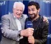  ?? (Photo Le Parisien) ?? Avec Cyril Hanouna dans «Les Pieds dans le plat».