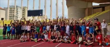  ?? (Photo DR) ?? 80 jeunes athlètes étaient réunis dans l’enceinte du stade Louis-II