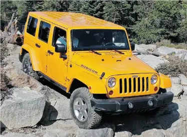  ?? Graeme Fletcher/ Postmedia News ?? The Jeep Wrangler Rubicon proved it was as tough as the Sierra Nevada trail it was named for.