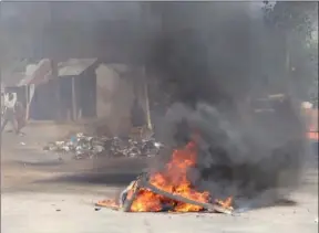  ?? PIC: AGENCE FRANCE PRESSE ?? Scenes from Eswatini protests