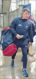  ?? ?? Declan Dalton, Fr O’Neills and Cork heading into Cusack Park, Ennis for the Cork v Clare league game last Sunday.