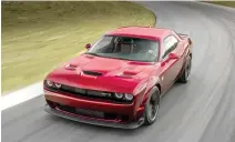  ??  ?? The new 2018 Dodge Challenger SRT Hellcat Widebody is available in Dodge showrooms across the Middle East.