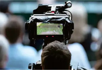  ??  ?? IBM is coming up with new ways of using the informatio­n to help tennis fans understand what’s really going on inside a match. — AFP