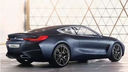  ??  ?? BMW’s new large coupé stunner will hit showrooms next year.