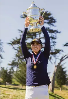  ?? Santiago Mejia / The Chronicle 2021 ?? Yuka Saso won the 2021 U.S. Women’s Open at the Olympic Club’s Lake Course; the winner’s check this year should be much larger.