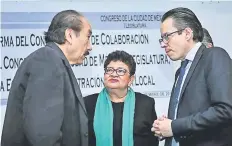  ??  ?? Ernestina Godoy dijo que Morena buscará en el Congreso local el consenso en el grupo parlamenta­rio, para que trabaje unido y sin fracturas.