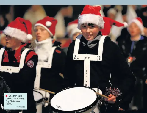  ?? TOM BANKS ?? Children take part in the Whitley Bay Christmas Parade