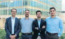  ??  ?? Àlex Casals, Àlex Mainar, Pablo Cabrera i David Delgado formen l’equip directiu de Taclia