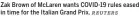  ?? REUTERS ?? Zak Brown of Mclaren wants COVID-19 rules eased in time for the Italian Grand Prix.