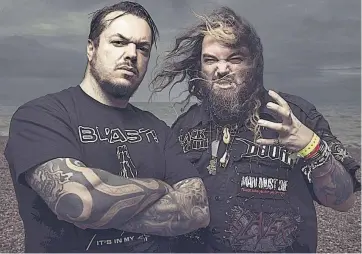  ??  ?? Los hermanos Cavalera, fundadores de Sepultura, llegan a El Salvador para presentar su espectácul­o esta noche en la capital.