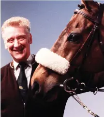  ??  ?? Legacy: Grandad Ginger McCain with Red Rum