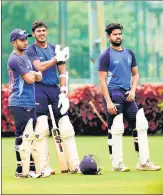  ?? ANI ?? Madhya Pradesh players during training on Tuesday.