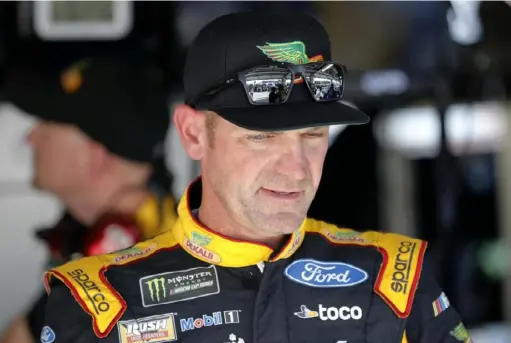  ?? Associated Press ?? “Right now the plan is all about trying to stay alive in these playoffs and winning a championsh­ip,” said Clint Bowyer, who reached a deal to remain with Stewart-Haas Racing next season.