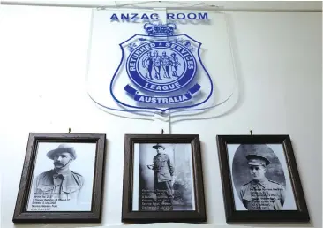  ??  ?? The Needham brothers were just one set of several to join each other in serving World War I.Henry (left) and George (right) were killed in action, while Herbert returned.Photograph courtesy Trafalgar-Thorpdale RSL