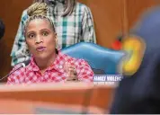  ?? Elizabeth Conley/Staff file photo ?? District F Council Member Tiffany Thomas had called an unauthoriz­ed housing committee meeting.