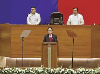  ?? ?? PM Kishida addresses the Special Joint Session of the Philippine Congress