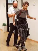  ??  ?? Das Exoskelett im Einsatz