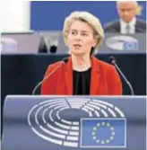  ?? ?? Ursula von der Leyen, predsjedni­ca Europske komisije u rasparvi u Europskom parlamentu