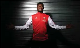  ??  ?? The new Arsenal signing Thomas Partey says he is relishing the challenge with the Gunners. Photograph: Stuart MacFarlane/Arsenal FC/Getty Images
