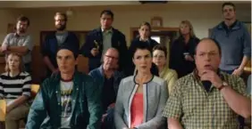  ?? STEVE WILKIE ?? The main cast of Corner Gas returned to star in the movie including, front row from left: Fred Ewanuick, Gabrielle Miller and Brent Butt.