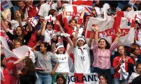  ?? John Walton/Empics Sport ?? England fans cheer on their team against Sweden at Ewood Park in June 2005. Photograph: