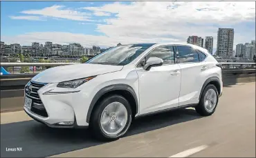  ??  ?? Lexus NX