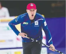  ?? MICHAEL BURNS/CURLING CANADA ?? U.S. skip John Shuster says he was pretty confident there was an error in testing that led to false positives.