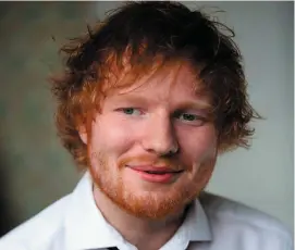  ??  ?? Pop star Ed Sheeran’s fame comes at a price – including reportedly being asked to take selfies with staff at the A&amp;E in an Ipswich hospital where he was being treated after breaking his arm in a fall