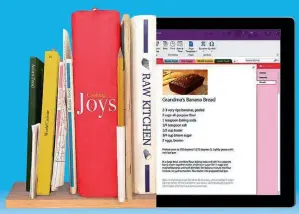 ??  ?? Microsoft OneNote’s design tools make it hassle-free for you to share with anyone else who wants access