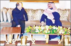 ?? KUNA photo ?? Vice-President of the State Council for Developmen­t and Reform of the Chinese Presidency Neng Jie Jah after his arrival in Kuwait and received by Kuwait’s Ambassador to China Samih Hayat.