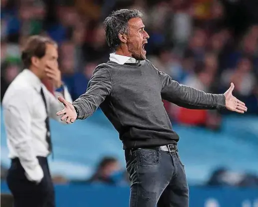  ?? Foto: AFP ?? Luis Enrique muss sich nicht aufregen. Er kann zuversicht­lich in die Zukunft blicken.