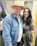  ?? SUBMITTED ?? Charles Connor of Pine Bluff is shown with Marta Davis, who assisted during his hearttrans­plant operation in 2013 at Baptist Medical Center in Little Rock. They had a chance meeting in August at the Dallas airport. Connor received Conway Police Officer Will McGary’s heart.