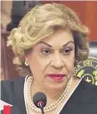  ??  ?? Dra. Gladys Ester Bareiro de Módica, integrante de la Sala Constituci­onal de la Corte Suprema de Justicia.