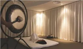  ??  ?? The hotel’s Spa Village offers the only Sensory Sound Bath treatment in all of Asia