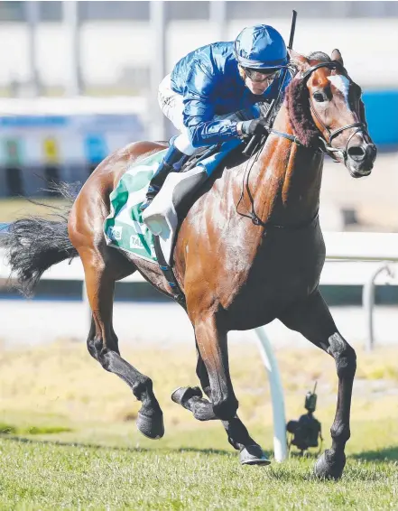  ?? Picture: GETTY IMAGES ?? Folkswood wins the Cranbourne Cup for English trainer Charlie Appleby last year.