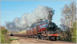  ??  ?? Ï A Royal performanc­e
I rarely venture out to a line-side location, but this particular foot crossing on the Water Orton to Nuneaton route is the perfect spot for any enthusiast who would like to hear a steam locomotive attack a gradient at speed. I fancied a treat! On this particular day, the air was still, the sun was out, the birds were singing, and in the far distance you could hear the rhythm and the beat of this big red machine as it drew closer and closer. Then, out of nowhere, No. 6201 Princess Elizabeth gracefully emerges in all its majesty, with the regulator through the roof as it attacks the 1-in-125 gradient at the tiny village of Old Arley, near Daw Mill Colliery, with a round robin Vintage Trains excursion from Tyseley. The hairs on the back of my neck stood on end – absolutely magic!
Nikon D3 with Nikon 70-200mm F2.8 lens. 1/640th sec at f6.3 on ISO200