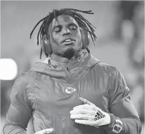  ??  ?? Chiefs wide receiver Tyreek Hill will not be punished by the NFL, the league announced Friday. ED ZURGA/AP