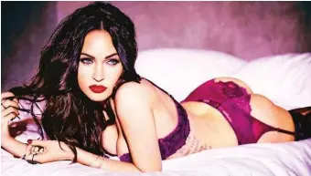  ??  ?? SEMPRE SEXY La modella e attrice Megan Fox che firma la Frederick’s of Hollywood.