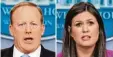  ??  ?? Sean Spicer Sarah H. Sanders