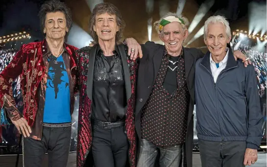  ??  ?? Never too old to rock and roll: The Rolling Stones are scheduled to play Croke Park on May 17, their first Irish gig since 2007