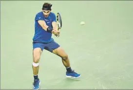  ?? FOTO: GETTY ?? Nadal ya jugó el domingo la final de Shanghai con una protección en la rodilla