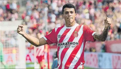  ?? FOTO: PUNTÍ ?? Pedro Porro ha jugado su décimo partido con el Girona, el duelo ante el Leganés, y ya se ha convertido en indiscutib­le para Eusebio