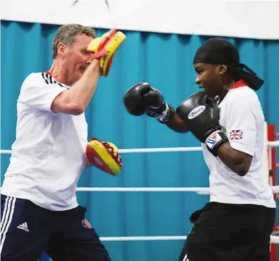  ??  ?? TWO-TIME: Nicola Adams is the rst GB boxer to defend her Olympic title