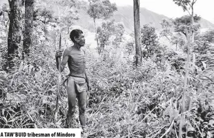  ?? ?? A TAW’BUID tribesman of Mindoro